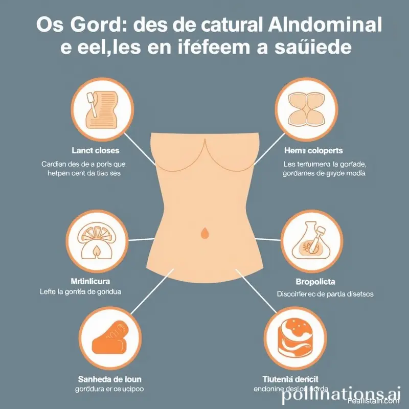 Tipos de gordura abdominal e seus impactos na saúde.