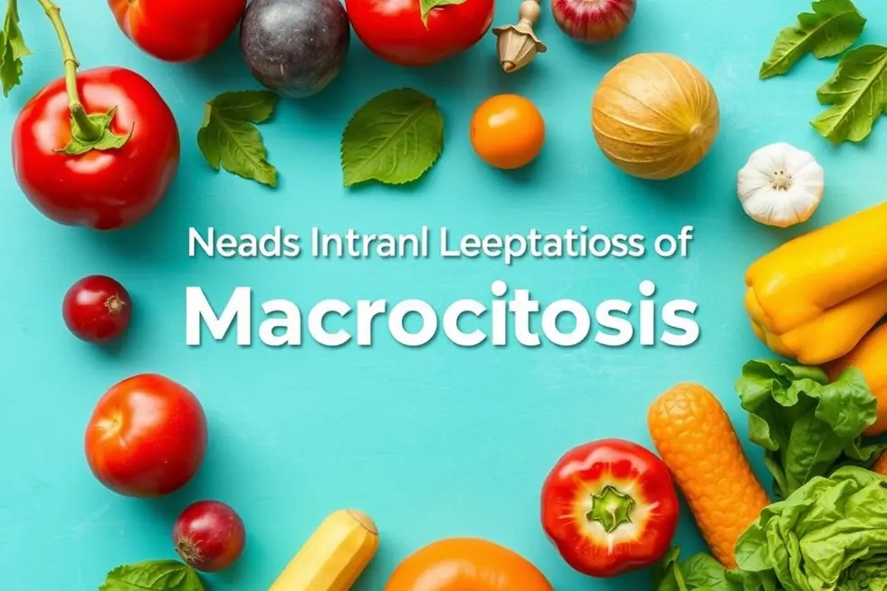 Macrocitose: 7 Dicas Naturais para Cuidados e Prevenção 2 Imagem de frutas e vegetais simbolizando tratamento natural para macrocitose.