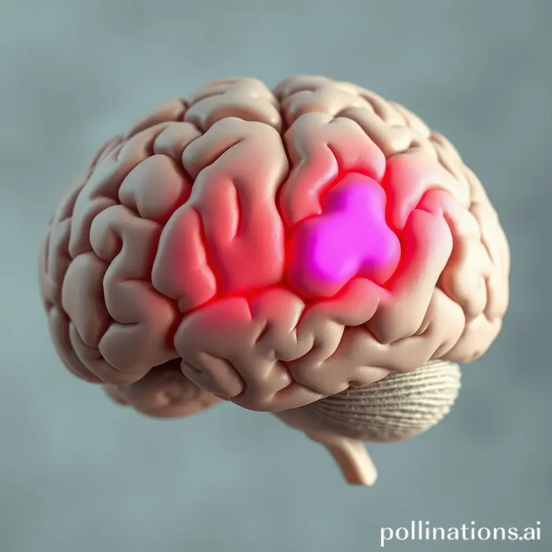 Desvendando o Glioblastoma: Sintomas, Tratamentos e Esperança 1 Visualização de um cérebro humano com áreas afetadas pelo glioblastoma evidenciadas.