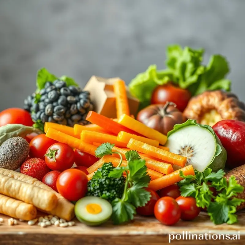 Prato vibrante e saudável com opções alimentares sem glúten.