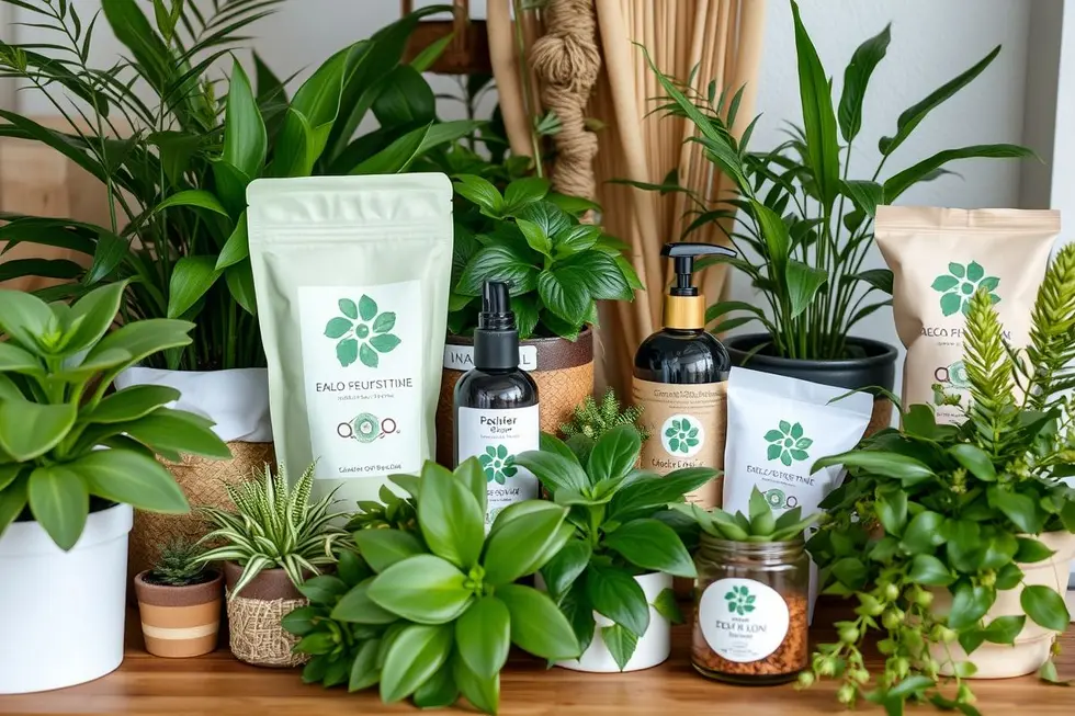 10 Maneiras de Cultivar um Estilo de Vida Eco Friendly em Casa 2 Uma configuração tranquila com plantas e produtos sustentáveis