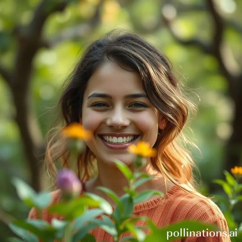Pessoa feliz em um ambiente natural, simbolizando saúde mental e bem-estar.