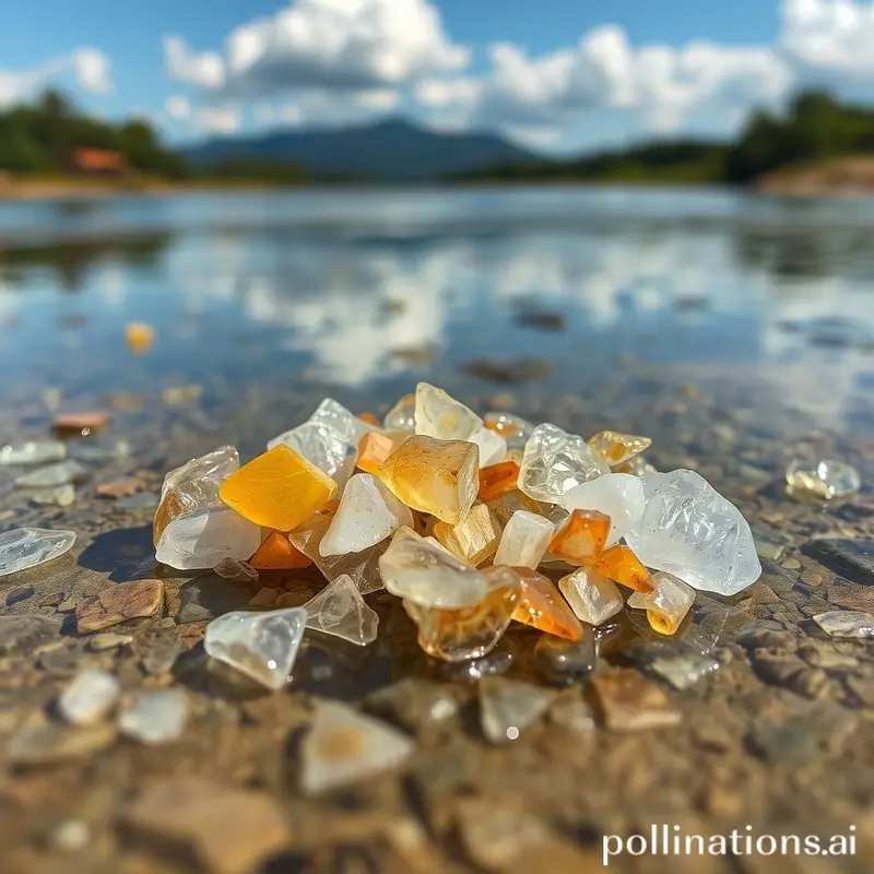 Representação de diferentes formas de microplásticos encontrados na natureza.