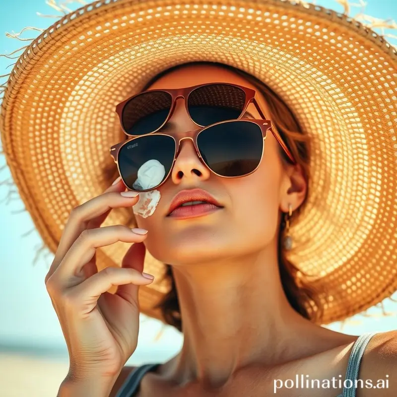 Queimadura de sol exibindo inflamação e vermelhidão.