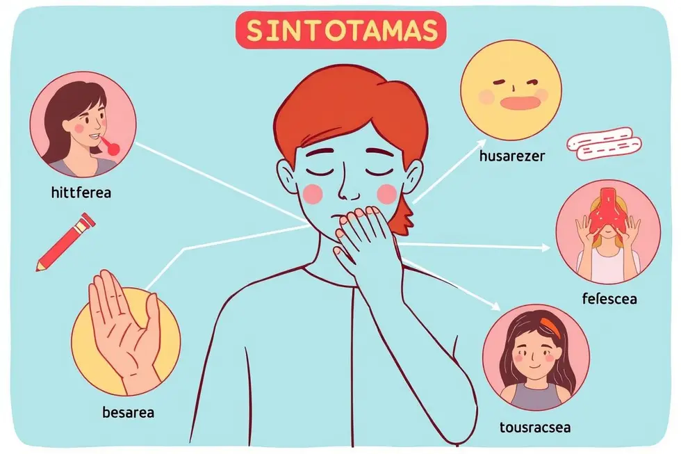 Sintomas comuns da gripe que afetam o bem-estar da pessoa.