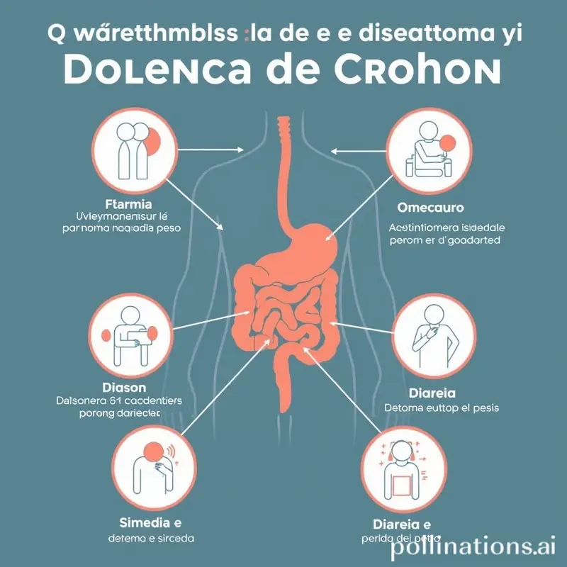 Ilustração do trato digestivo mostrando onde a Doença de Crohn pode se manifestar.
