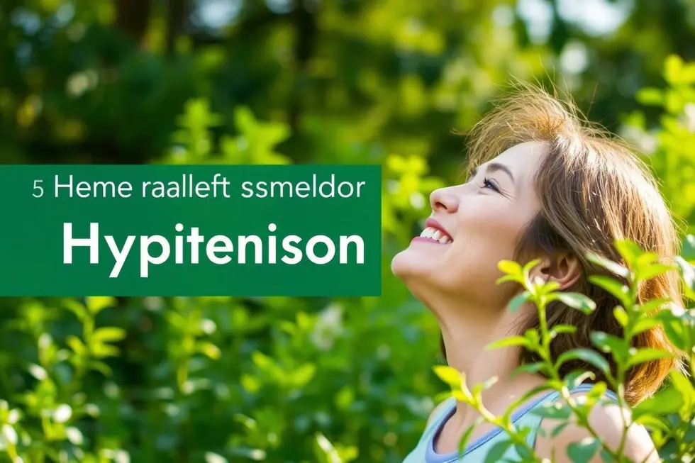 Pessoa relaxando na natureza, simbolizando a saúde e remédios naturais para hipertensão.