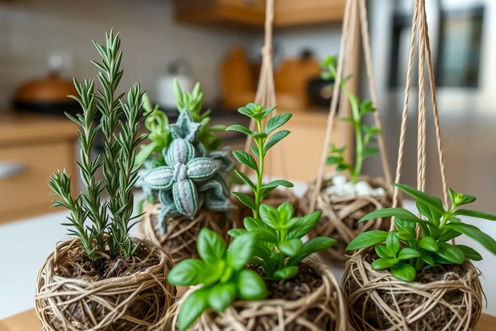 As Melhores Plantas para Kokedama na Cozinha