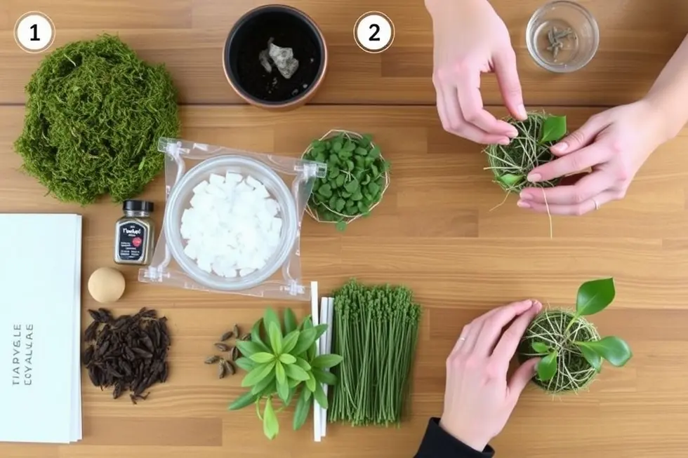 Como Fazer Mini Kokedamas: Um Guia Prático