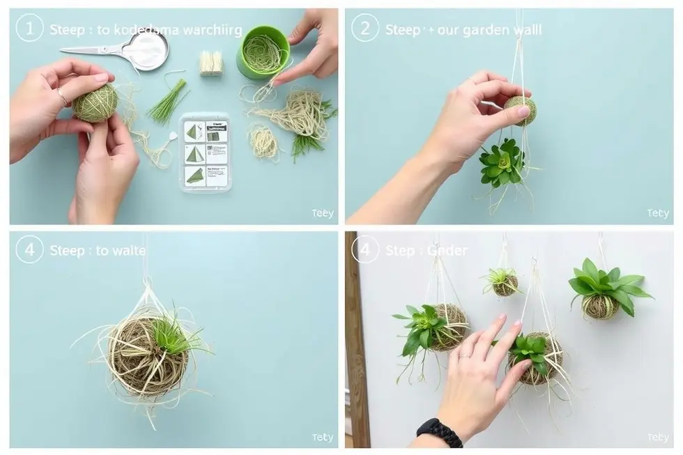 Montando Seu Jardim Vertical com Kokedama