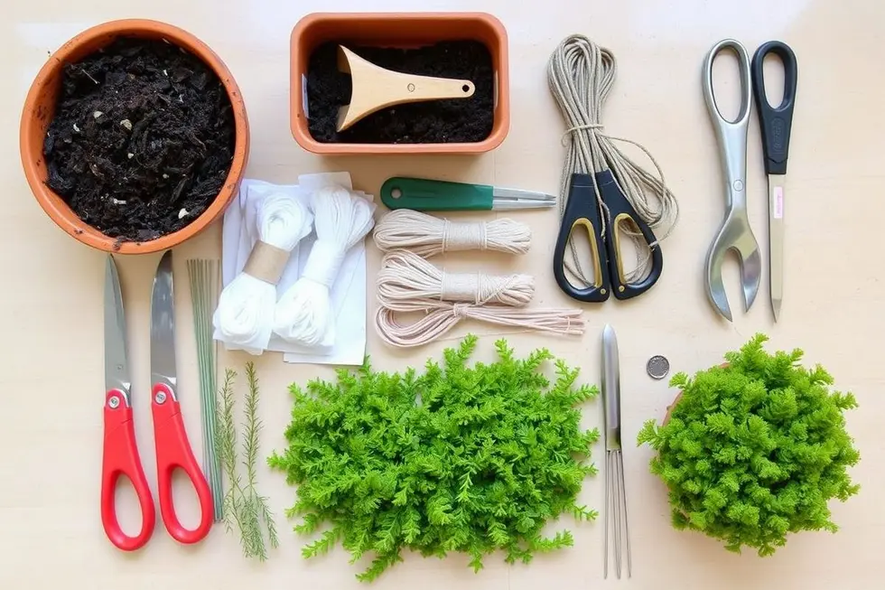 Materiais Necessários para Replantar seu Kokedama