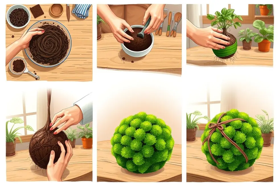 Passo a Passo para Criar sua Kokedama