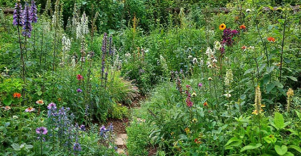 Jardim com plantas medicinais